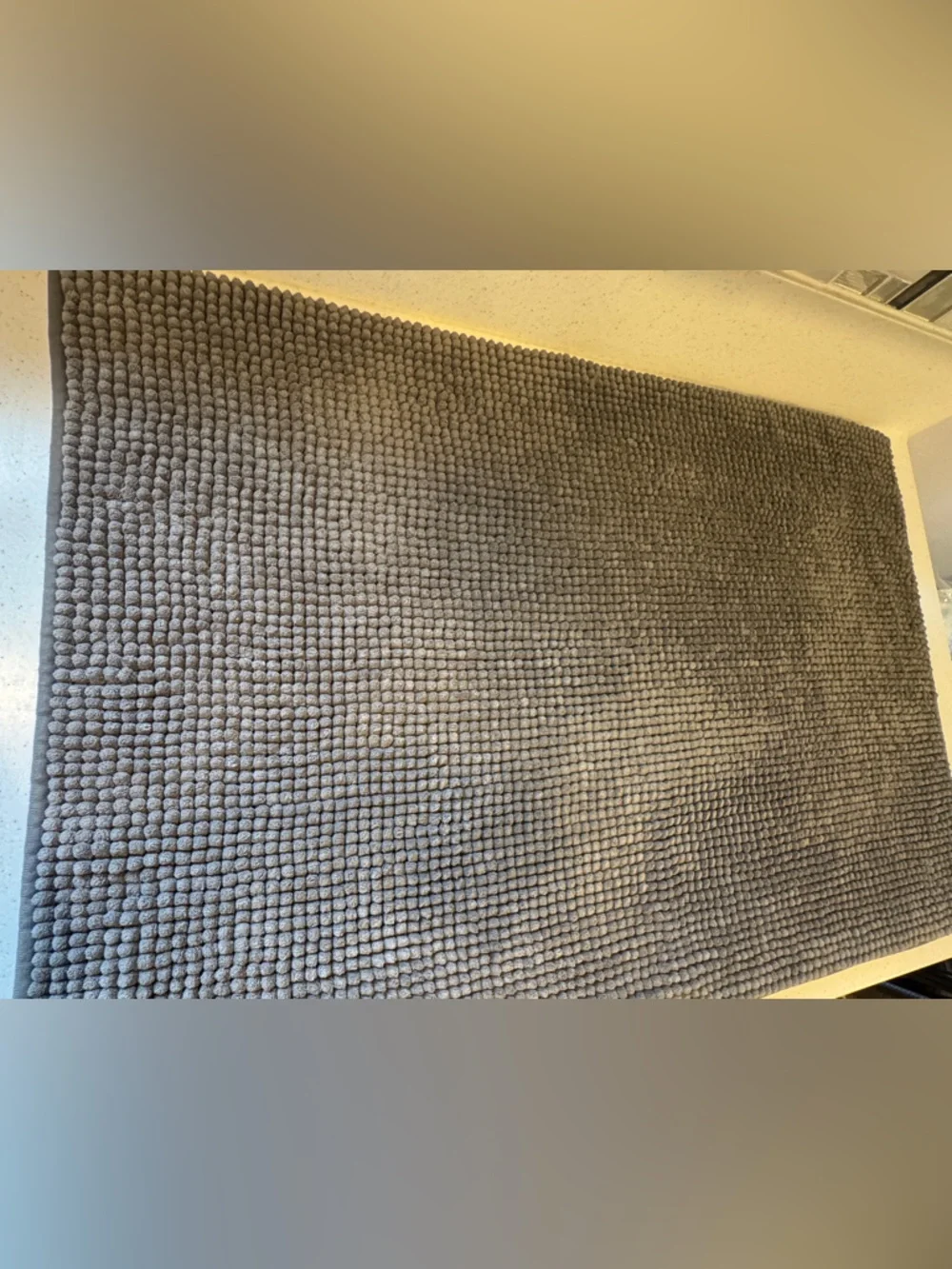 IKEA- Plush Textured Gray Bath Mat